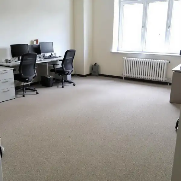 Глубокая чистка ковролина в офисе - после уборки